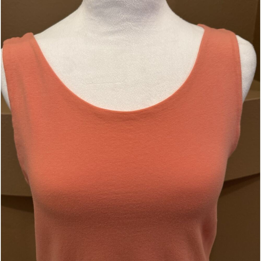 Theory Women Orange Peach Coral Casual Cotton Dress Size S - Picture 2 of 8